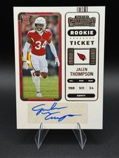2022 Panini Contenders- Rookie Ticket Jalen Thompson #265 (AU, RC) Cardinals CC2