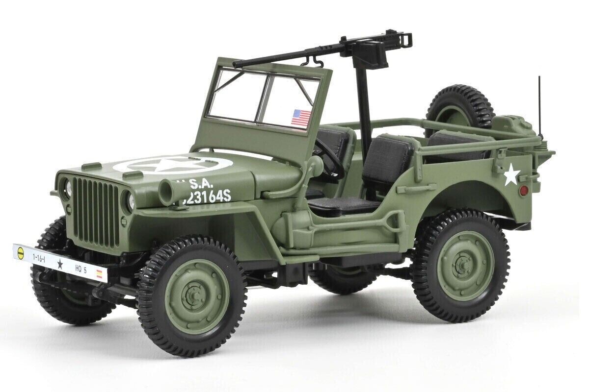 Norev Jeep Willys Cabriolet Open Army D-day Normandy 1944 1:18 189016