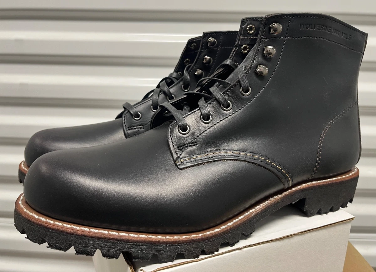 Wolverine 1000 Mile Vic Mensa Men\'s US 7 D Black Metallic Combat Boots VIBRAM WOLVERINE MEN main image 2