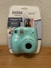 NEW Instax Mini 7 Plus + Instant Camera w/Fujifilm Seafoam Factory Sealed