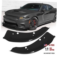 Front Bumper Lip Splitter Protector Compatible with Dodge Charger Black