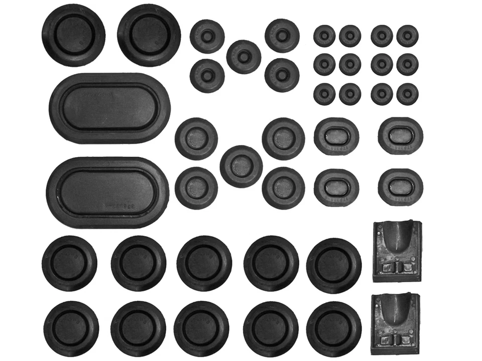¡NUEVO! Ford Mustang 1969-1970 kit de tapones de carrocería juego de 44 piezas asiento, capucha, asiento, cuarto Foto 3 de 4