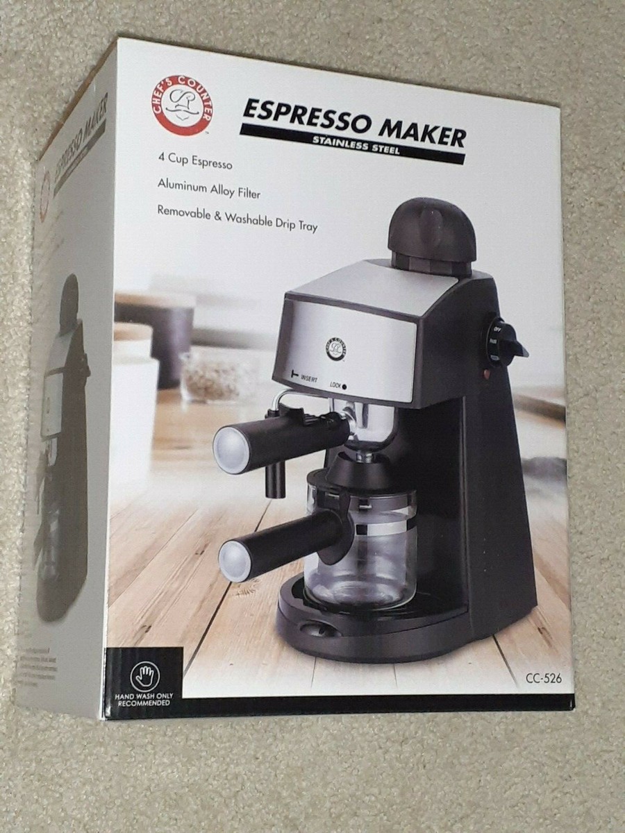 NEW Chef's Counter Espresso Cappuccino Maker Coffee Machine