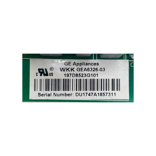 GE Refrigerator Control Board - Part Number 197D8523G101 - Picture 2 of 6