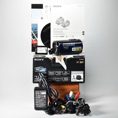 Sony HDR-CX150 16GB HD Handycam Camcorder HD Video 25x Opt Zoom
