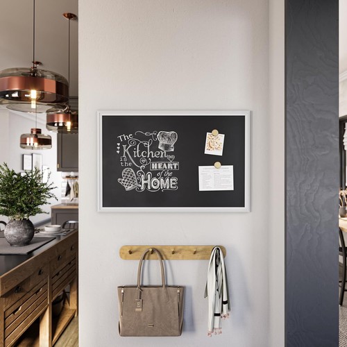 Magnetic Chalkboard, 30"x20", White Wood Style Frame, remium Matte Surface - Picture 14 of 38