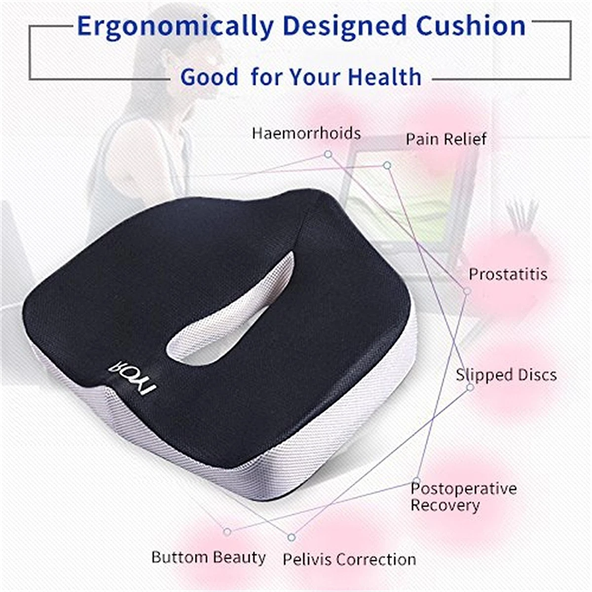 New Power Massage Product TPE Seat Cushion Gel Extral Thick Memory Foam  Cushion - China Seat Cushion and Memory Foam Cushion price