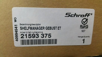 Schroff Shelf Manager GEBUST ET (p/n 21593375) BRAND NEW FACTORY SEALED