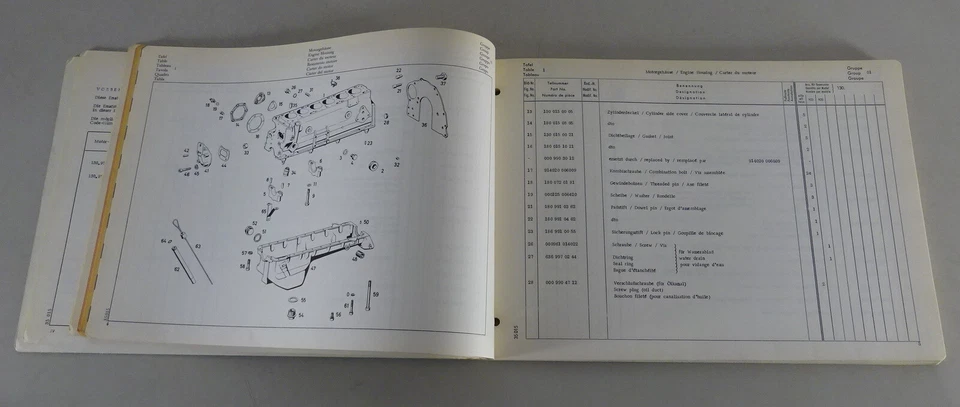 Teilekatalog / Ersatzteilliste Mercedes Benz Unimog 404 Type M 130 Stand 05/1971 - Bild 3 von 4