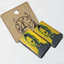 Pendientes de arte personalizados corte láser Michael Myers Hallowen horror moda grabado