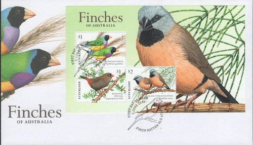 AUSTRALIA - 2018 'FINCHES OF AUSTRALIA' Miniature Sheet First Day Cover [E9925]