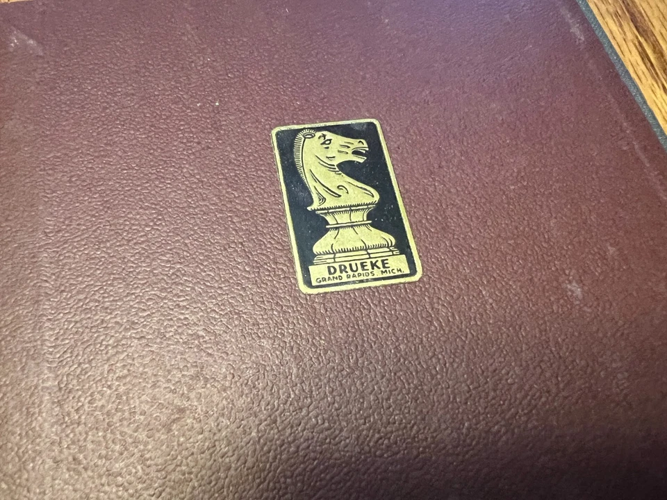 Vintage Drueke Chess Checkers Vol. 100 Travel Game Grand Rapids MI - Image 3 of 4