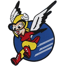 Wasp Fifinella WWII Women's Air Force Service Pilots Patch ( 5" x 5" ) P7702