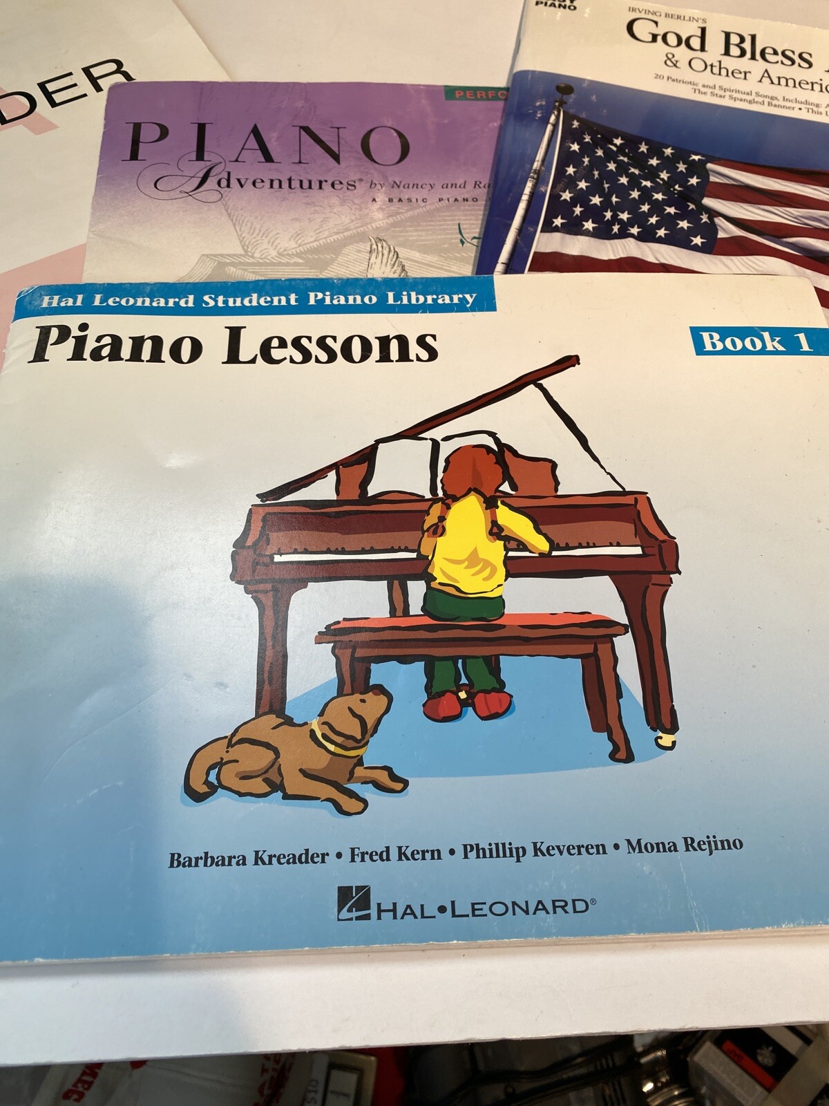 SET 4 Libri Livello Primer Prestazioni Lezioni Pianoforte, Facile, Base Buone Condizioni foto 2