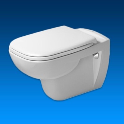 Duravit D-Code Wand Tiefspül WC Klosett mit WC-Sitz Weiß Toilette