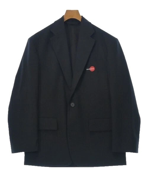 Balenciaga negro abrigos, chaquetas y chalecos para hombres