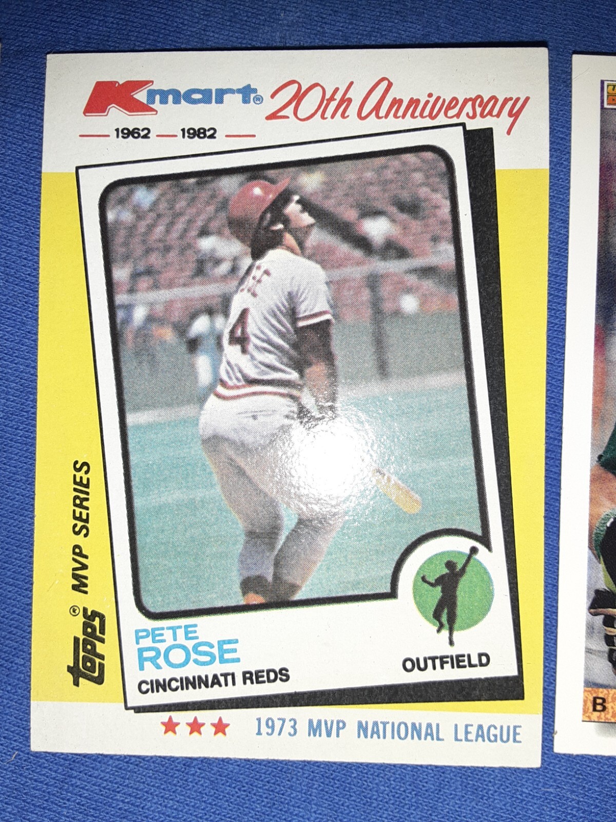 PETE ROSE 1962/1982 TOPPS KMART 20TH ANNIVERSARY #24 OF 44 INSERT REDS PHILLIES