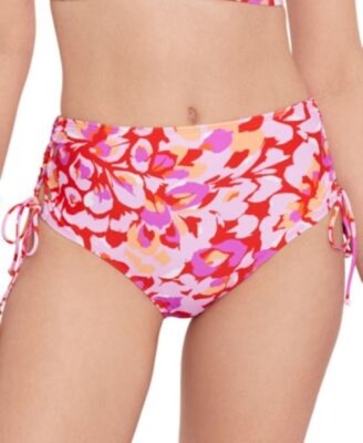 Salt + Cove XS Juniors Flutter By Lace High-Waist Bikini Bottom Vermillion New