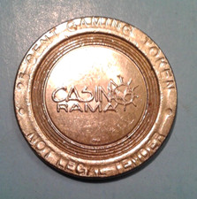 Canada Ontario Casino RAMA 25 Cents token.