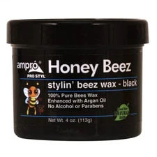 [AMPRO] PRO STYL HONEY BEEZ STYLIN' BEEZ WAX BLACK 4OZ