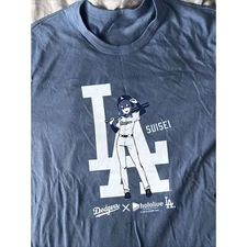 Reprinted Dodgers x Hololive Collab Baseball Hoshimachi Suisei Shirt