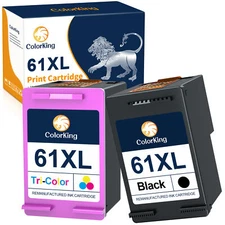 61-XL 61XL Ink For HP Deskjet 3510 3511 3512 3516 3050A 3051A 3052A 3054A 3056A