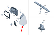 NEW MERCEDES-BENZ C S205 REAR RIGHT OUTER TAIL LIGHT A2059064105 GENUINE