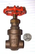 STOCKHAM (Made in CANADA) 1/2" Brass Sweat Gate Valves Non-Rising ($1 shipping)