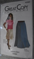 Great Copy 2460 Misses Sedona Skirts Pattern Sz XXS-XXL Uncut