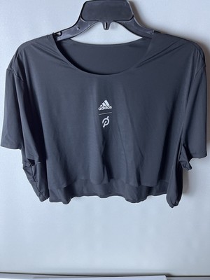 NWOT Adidas X Peloton Women's Crop Tee Tshirt Size XXL Black