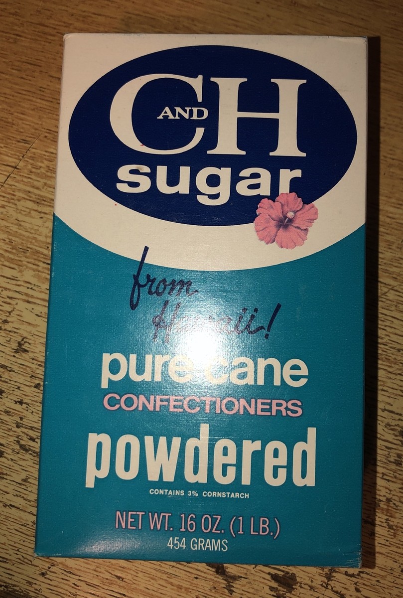 C And H Sugar Pure Cane Powdered From Hawaii 16 Oz *Sealed* Box