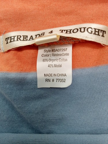Threads 4 Thought Womens Small S Hi-low Skirt Multicolor Organic Cotton Casual - Picture 7 of 9