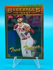 2024 Topps Finest Trea Turner Baseball’s Finest Flashbacks Gold #35/50 Phillies