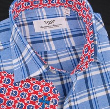Blue Polo RL Inspired Formal Casual Dress Shirt Soft Egyptian Cotton Boss Luxury