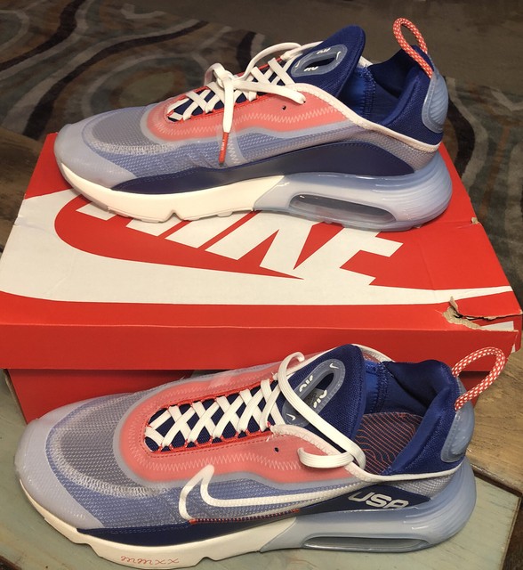 Nike Air Max 2090 USA Menâs 12 Sail Red Shoes SNEAKERS Send Offers for sale online | eBay