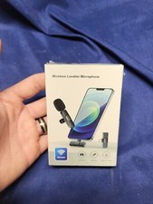 For iPhone Lavalier Microphone Wireless Audio Video Recording Mini Mic IOS Phone