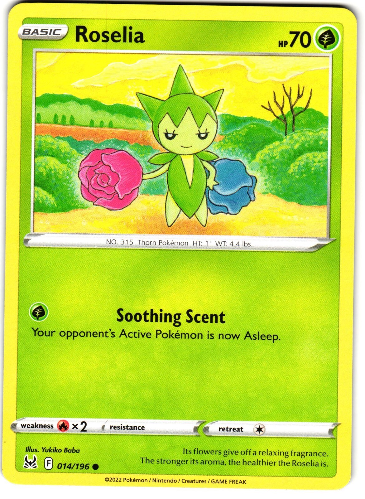 Roselia 14/196 Pokemon SWSH: Lost Origin