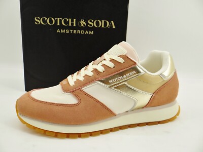 Scotch & Soda INEZ Sneaker Turnschuhe Freizeit pink multi leder damen schuhe  39
