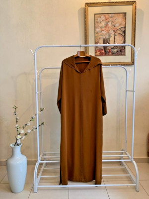 Robe longue à capuche  style marocain Thobe Jabador Djellaba Jubba aabaya caftan