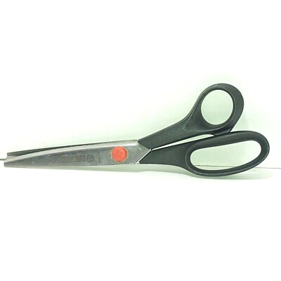 MUNDIAL Pinking Scissors #665 Pre-Owned Sewing Zig Zag 8.5'' black handles