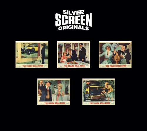 Gelbe Rolls-Royce 5x Original US Lobbykarten Rex Harrison Shirley MacLaine 1965