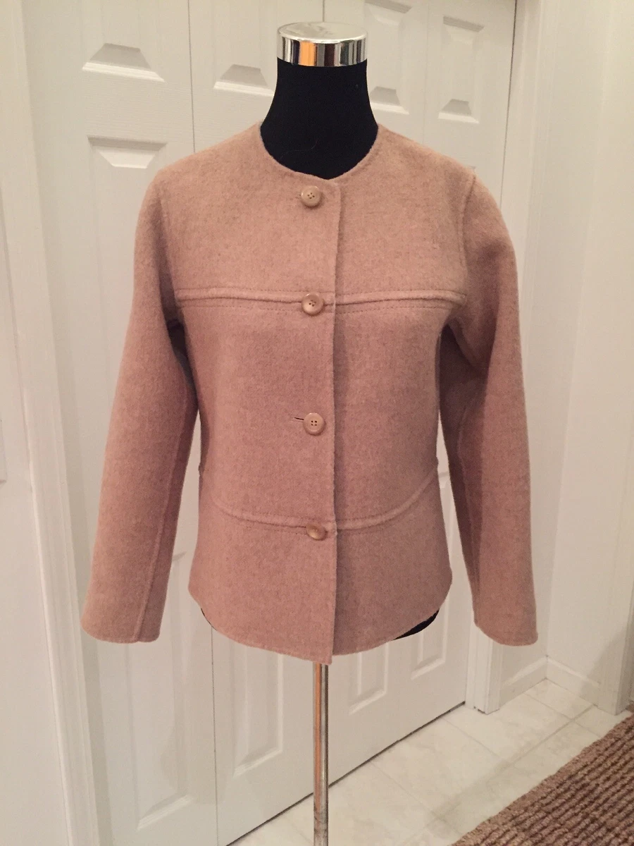 PENDLETON Reversible Beige Wool Swing Coat No Tag See Measurements
