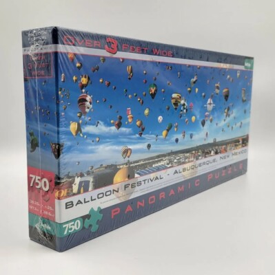 Hot Air Balloon Festival PANORAMIC Puzzle  750 Pieces Brand New! Sealed!