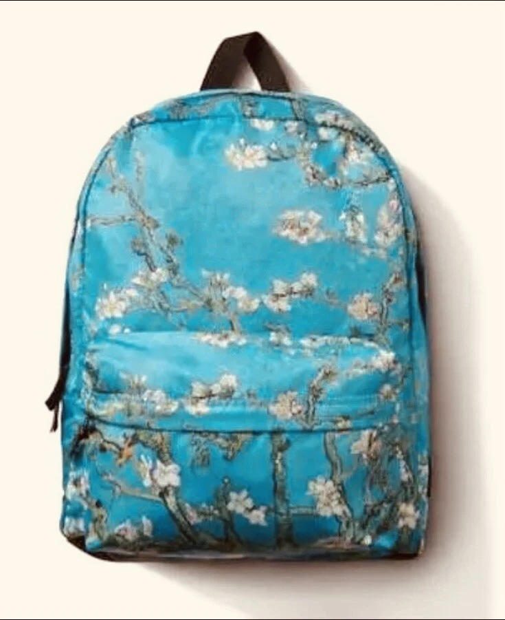 Minimalist Backpack. Vincent van Gogh, Almond Blossom - Fashion Art