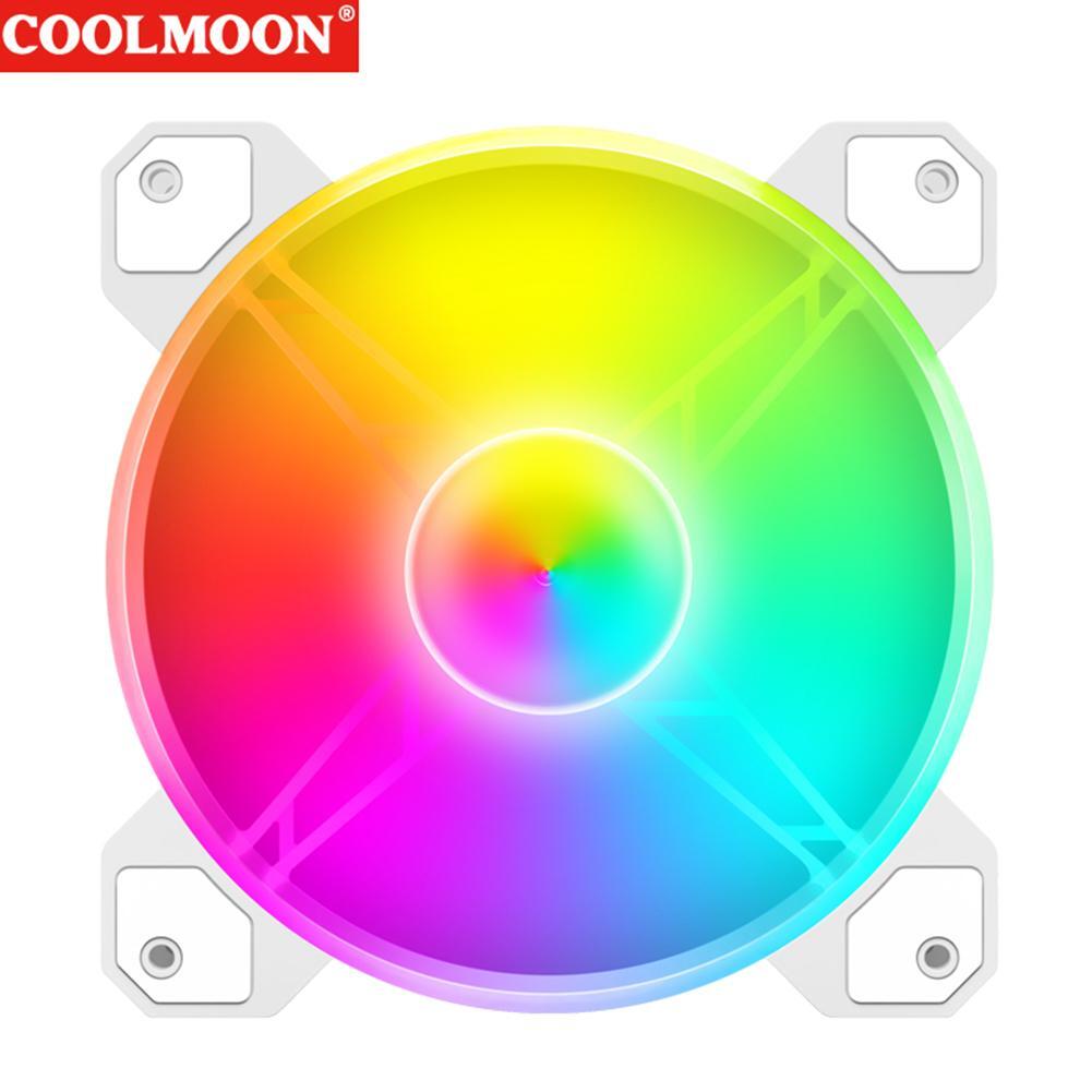 COOLMOON 12cm Case Cooler 5V 3PIN ARGB PC Case Radiator 12V 4PIN PWM ...
