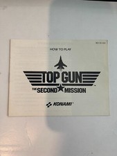 NES Top Gun Second Mission Nintendo Instruction Manual Only