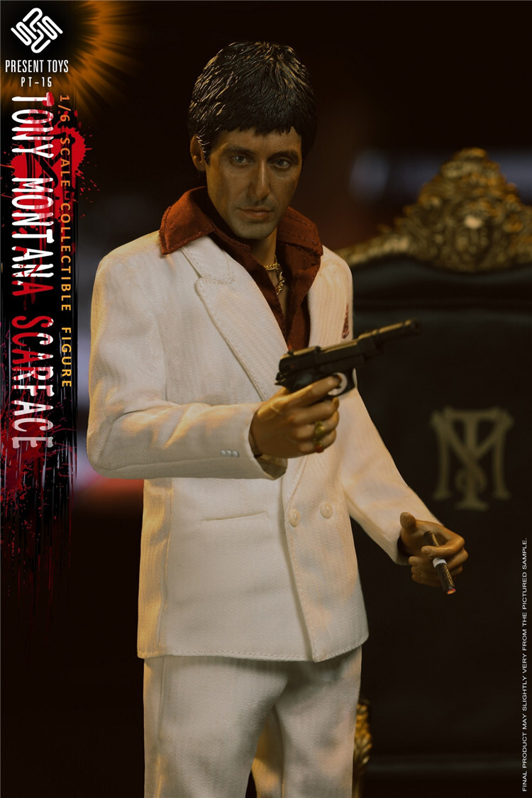 Present Toys Pt-Sp15 Scarface Tony Montana 1/6 Action Figure Model