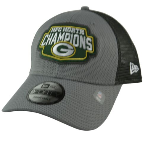 Green Bay Packers New Era 9FORTY NFC North Champions 2Tone Gray NFL Hat  - Picture 1 of 6