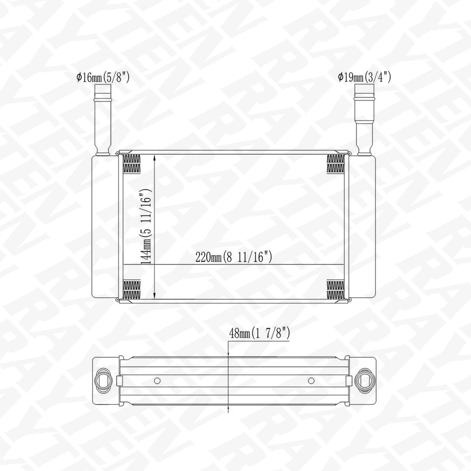 Heater Core for 1969-72 Chevrolet Blazer C10 C20 C30 GMC Jimmy C15/C1500 Pickup - Изображение 2 из 4