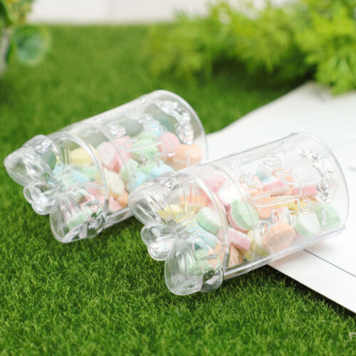 Transparent square plastic packaging jewelry candy storage box food grade - Foto 1 di 11